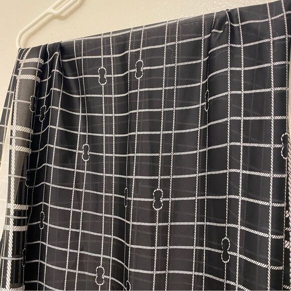 Black white Silk Scarf Mulberry Fashion Long Lightweight Shawl Wrap stole 70x35 - Picture 14 of 14